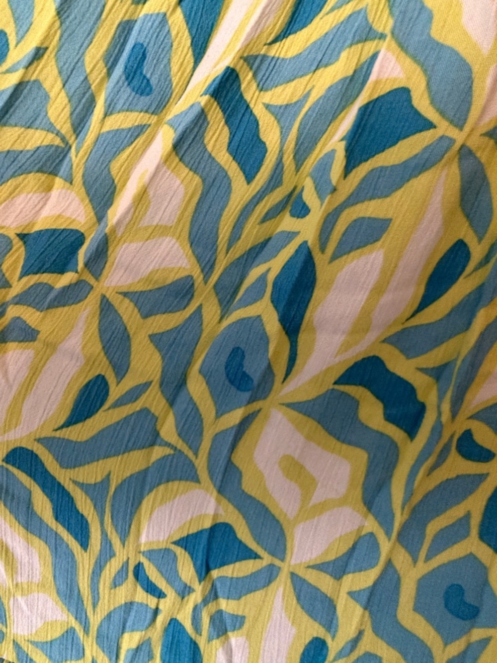 Lightweight Green & Blue Patterned Maxi Dress - Picture 3 of 3